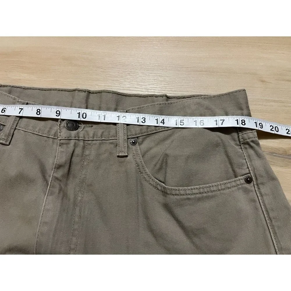 Levi's 505 Khaki Tan Jeans Men's Size Actual‎ 38x30 Cotton Denim Pants